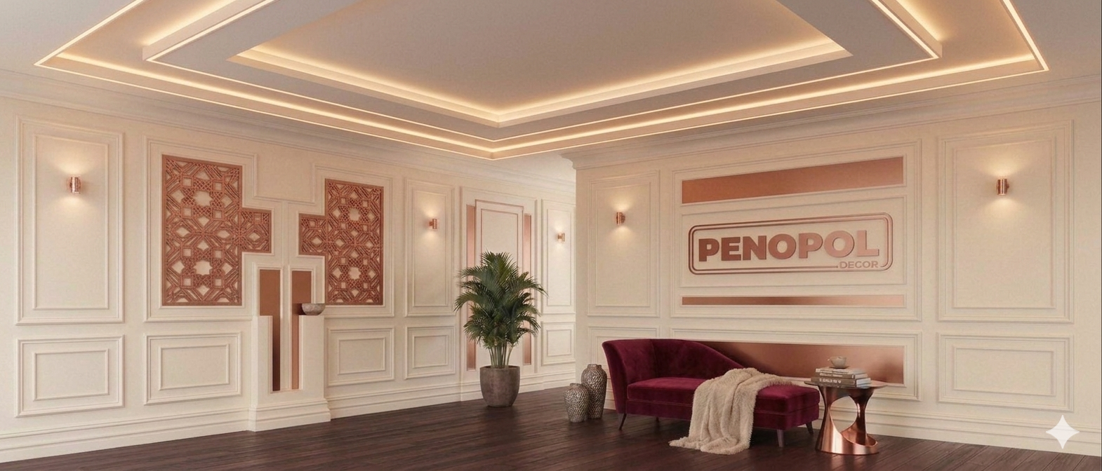 Интерьер с декоративными элементами Penopoldecor