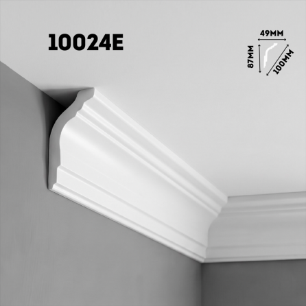Плинтус потолочный ФОРМАТ 10024E экструзионный