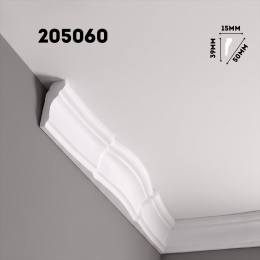 Плинтус потолочный ФОРМАТ 205060 инжекционный