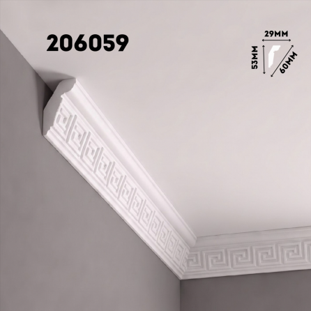 Плинтус потолочный ФОРМАТ 206059 инжекционный