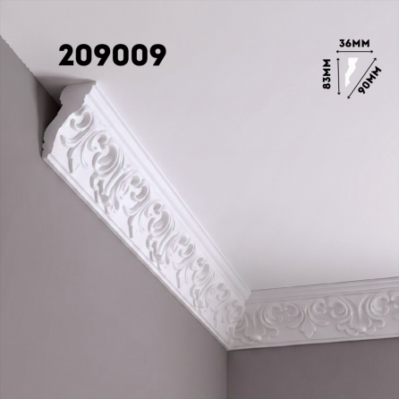 Плинтус потолочный ФОРМАТ 209009 инжекционный