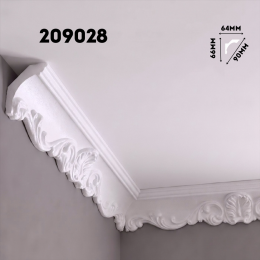 Плинтус потолочный ФОРМАТ 209028 инжекционный
