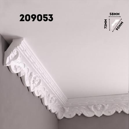 Плинтус потолочный ФОРМАТ 209053 инжекционный