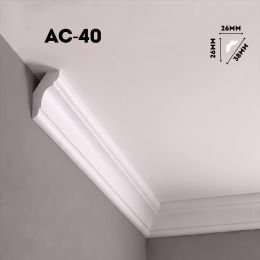 Экструдированный плинтус АС-40