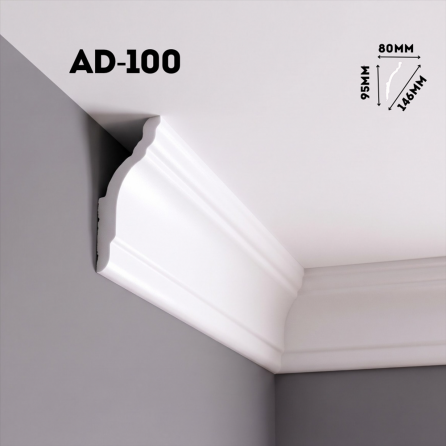 Плинтус экструдированный АD-100