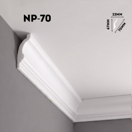 Экструдированный плинтус NP-70