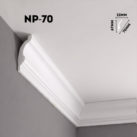 Экструдированный плинтус NP-70