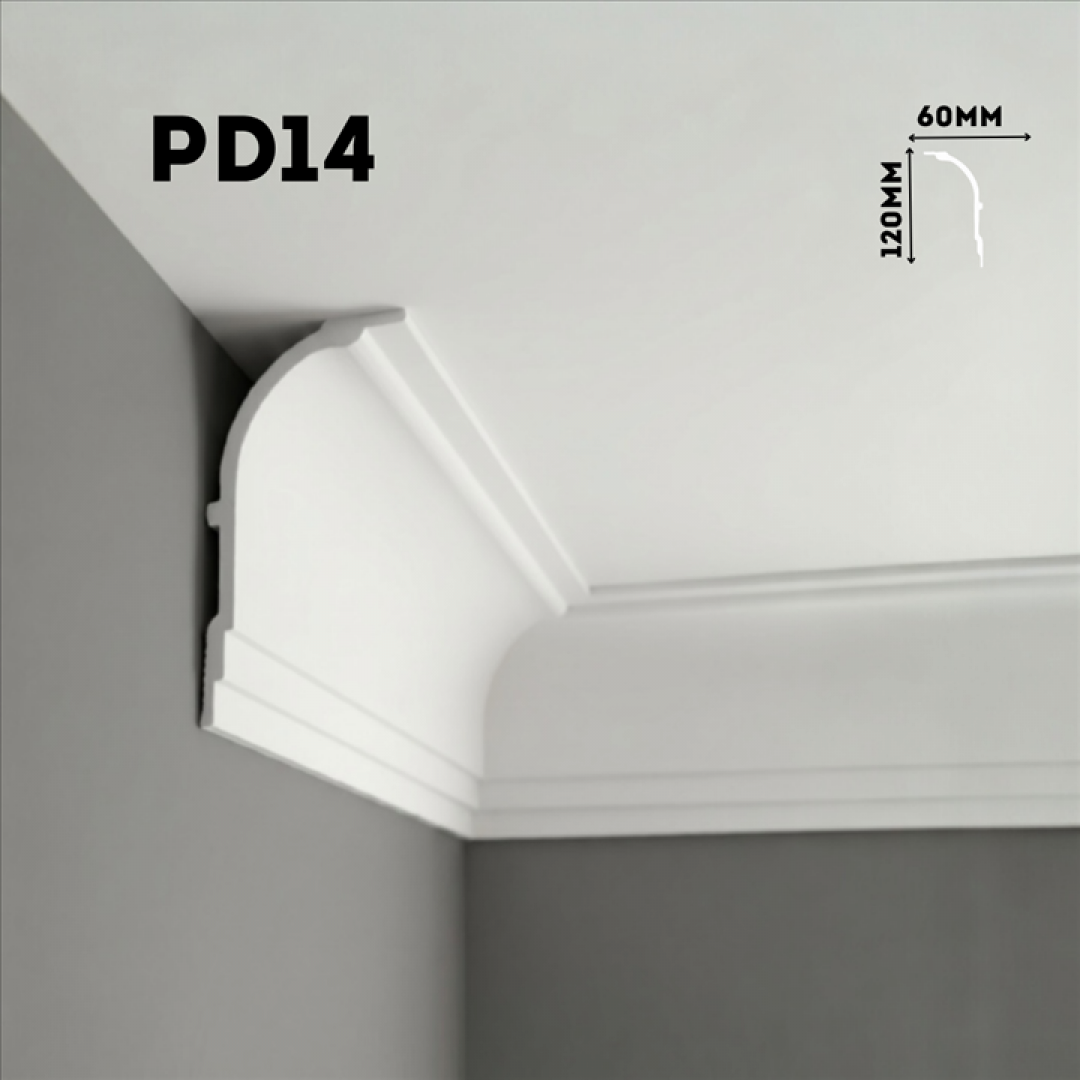 Плинтус потолочный PD14