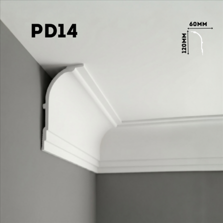 Плинтус потолочный PD14 Плинтус потолочный PD14