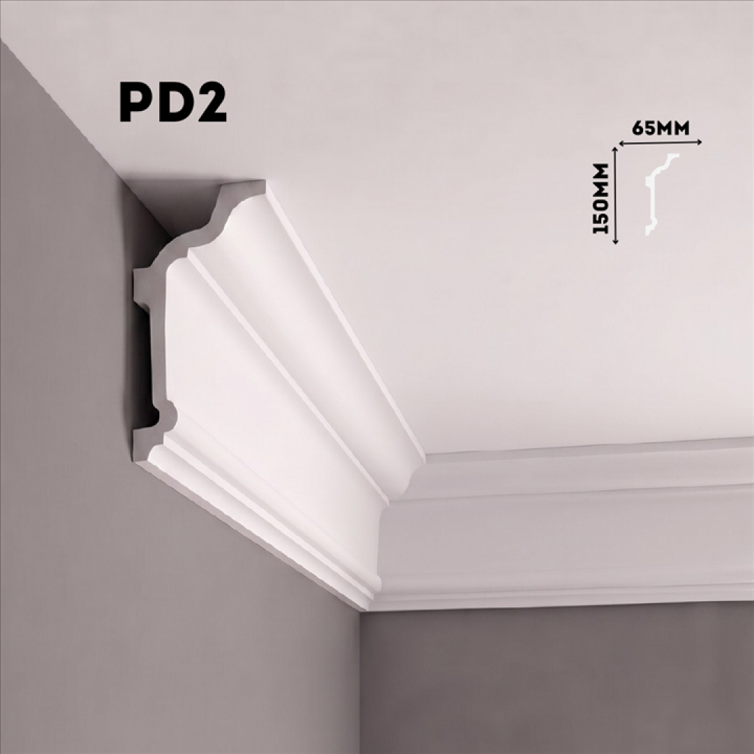 Плинтус потолочный PD2