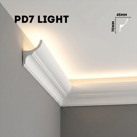 Плинтус потолочный PD7 Light