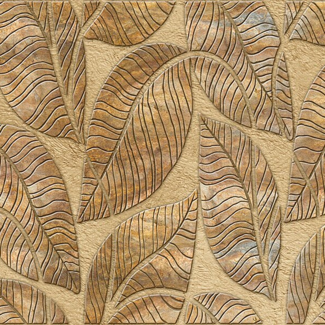 Декоративные панели мозаика Листья коричневые 960*480 мм
