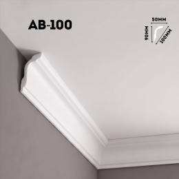 Экструдированный плинтус AB-100