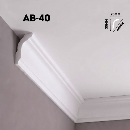 Экструдированный плинтус AB-40