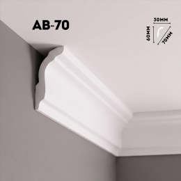 Экструдированный плинтус AB-70