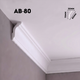 Экструдированный плинтус AB-80