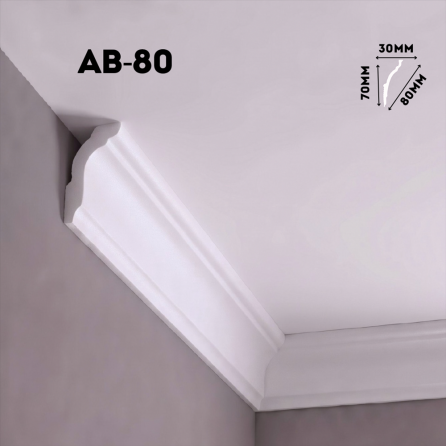 Экструдированный плинтус AB-80