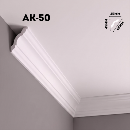 Экструдированный плинтус АК-50