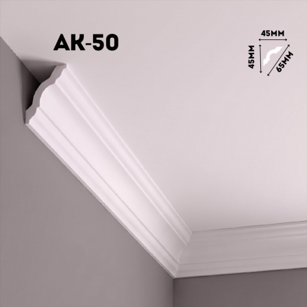 Экструдированный плинтус АК-50